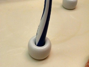 minimalistic toothbrush holder bathroom openscad 3d print model - Mito3D