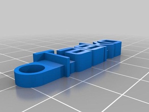 özel mesaj anahtarlığım organizasyon 3d print model - Mito3D