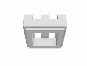 1x1 open tile universal brick system construction toys 3d print model - Mito3D