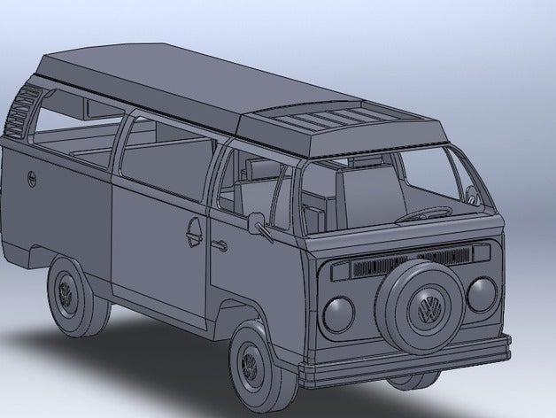 vw camper bus araç westfalia 3D print model - Mito3D