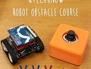 qtechknow robot obstacle course controller enclosure gadgets 3d print model - Mito3D