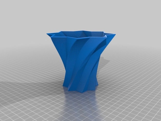 my customized square vase cup bracelet generator decor 3D print model - Mito3D