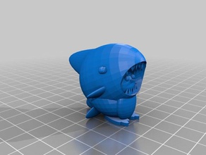 peter penguin shark week sharkweek 3d printing tinkercad 3d print model - Mito3D