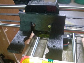 vertical mount jims flying extruder prusa i3 3d printer parts 3d print model - Mito3D