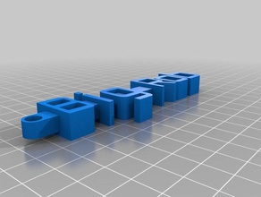 robs keychain organization customized 3d print model - Mito3D