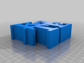 kate Wort Skulptur Skulpturen angepasst 3d print model - Mito3D