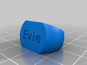 evie bff-ring Ringe angepasst 3d print model - Mito3D