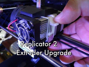 replicator 2 extruder upgrade 3d Drucker Extruder upgrade-Teil 3d print model - Mito3D
