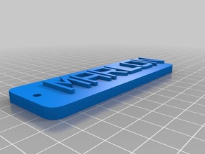 mon personnalisés schluesselanhaenger namensschild 3d l'impression 3d print model - Mito3D