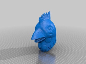 chicken 5k yuanmingyuan 12 zodiac animals sculptures 3d print model - Mito3D