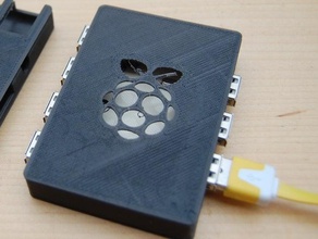 caso hackable nu 7 portas usb eletrônica raspberry pi 3d print model - Mito3D