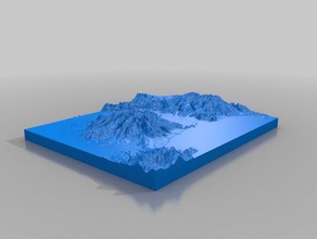 qhapiya peru learning education geodesy geography raised relief map topographical topography 3d print model - Mito3D