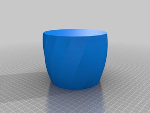 vase 2 bigone decor customized 3d print model - Mito3D