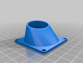 my customized parametric fan duct 3d printer accessories 3d print model - Mito3D