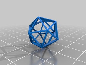 icosaedro matematik sanat özelleştirilmiş 3d print model - Mito3D