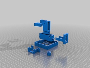 my customized parametric 3 axis manipulator optional servo mounts biology 3d print model - Mito3D