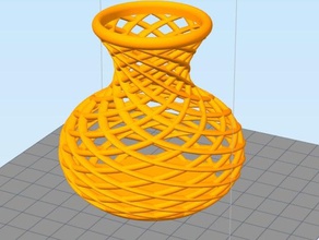 espiral vaso aberto 2 decoração 3d print model - Mito3D