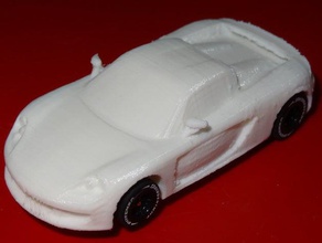 ho slot car body porsche carrera gt toy game accessories automobile automotive slotcar 3d print model - Mito3D