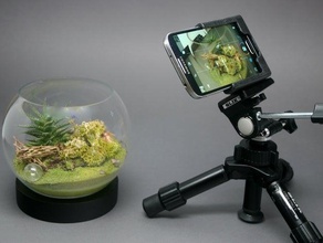 galaxy s4 tripod mount remix mobile phone camera smartphone 3d print model - Mito3D
