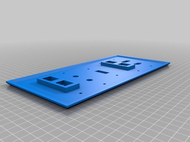 utilità wallplate famiglia personalizzato 3D print model - Mito3D