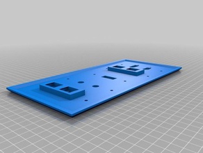utilitário wallplate do agregado familiar personalizado 3d print model - Mito3D