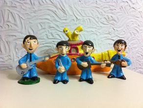 beatles yellow submarine clay-to-3d-scan creatures 3d scan 3d print model - Mito3D