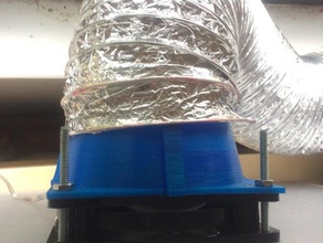 Ventilateur de 120 mm à 100 du conduit adaptateur sub-pièce pièces 3d print model - Mito3D