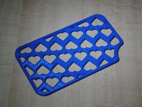 soap dish grate hearts bathroom 3d print model - Mito3D