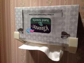 pañuelos de papel toallas mano cuadro los titulares cuarto baño 3d print model - Mito3D