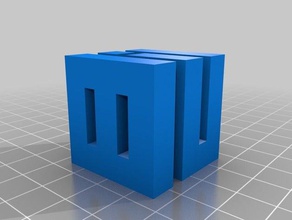 geb cube Requisiten 3d Modell openscad parametric 3d print model - Mito3D