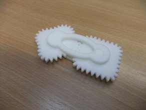 Platz Zahnräder 3d-Druck mechanisch ist - Spielzeug noncircular 3d print model - Mito3D