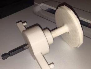 xyz filament spool re- winder drill 3d printer accessories 3d print model - Mito3D