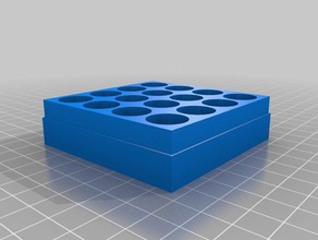 aa battery box 4x4 tool holders boxes customized 3d print model - Mito3D