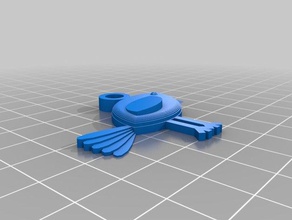 bird necklace charm accessories customized 3d print model - Mito3D