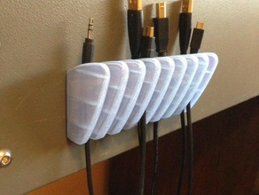 usb cable holder organization 3d print model - Mito3D