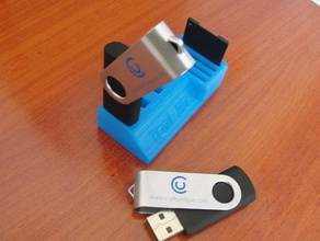 tomi 3d usb sd card holder computer customized 3d print model - Mito3D