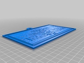 rugby 2d art customized 3d print model - Mito3D