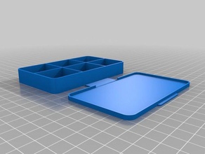 customized case compartment containers 3d print model - Mito3D