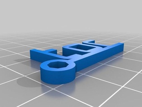 tor zinciri Anahtarlık özelleştirilmiş 3d print model - Mito3D