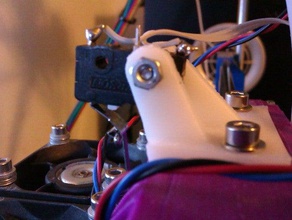 bed probe holder reprappro tricolormono mendel 3d printer accessories z-probe 3d print model - Mito3D