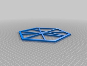 hexagonal thing art 3d print model - Mito3D