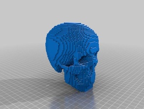 minecraft cranio 3d la stampa teschi 3d print model - Mito3D