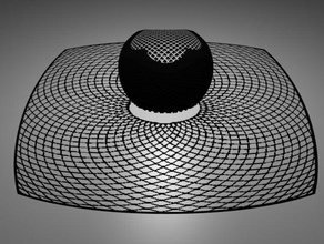 1 stereografik projeksiyon düz matematiksel fonksiyonlar sanat 3d print model - Mito3D