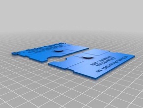 my customized band wallet accessories 3d print model - Mito3D