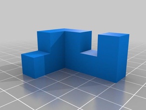 supported part cube puzzle puzzles 3d print model - Mito3D