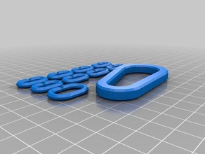 plated chain carabiner oreo protector keychains holder key 3d print model - Mito3D