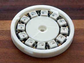 adafruit neopixel-ring mit 12 leds passend diy Gehäuse Halter 3d print model - Mito3D