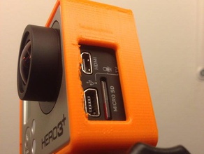 gopro hero 3+ black edition telaio clip la fotocamera 3p 3 plus 3d print model - Mito3D