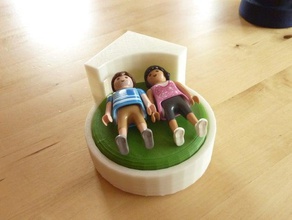 playmobil ehebett f&uumlr luxusvilla evlilik yatak villa ölür oyuncak oyun aksesuarlar 3d print model - Mito3D