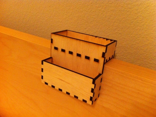 phone holder ikea malm headboard organization box container inkscape lasercut wood 3D print model - Mito3D
